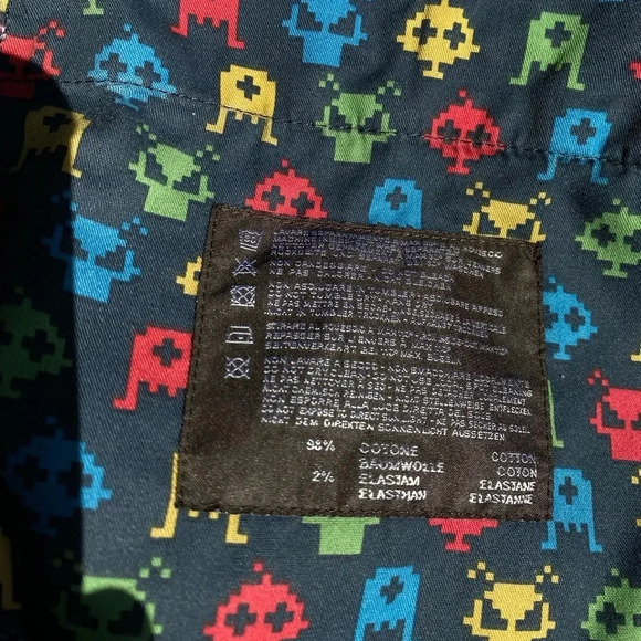 Pt01 Pants Men’s 48 Invasion Game Print Chino Brown - Picture 5 of 8